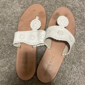 Lightly worn boating White Jack roger sandals. Worn twice! In great condition